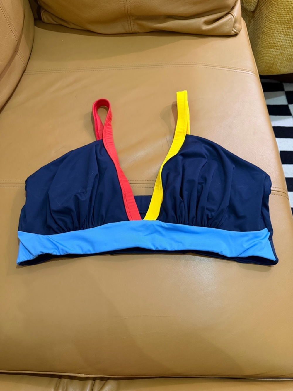 Kitty & Vibe colorblock bikini top